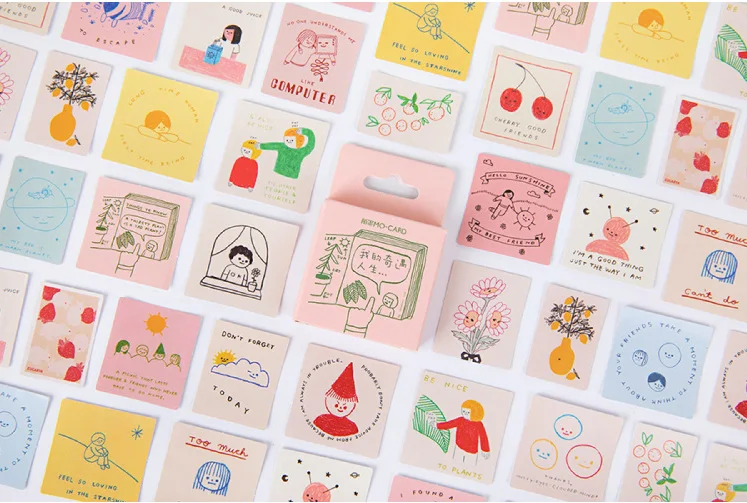 

Happy life decorative sticker(1pack=46pieces)