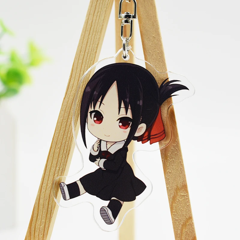 4pcs Anime Kaguya-sama Love is War Acrylic Pendant Cosplay Prop Keychain Backpack Decor Keyring Collectible for Boy Girl Gift | Украшения и