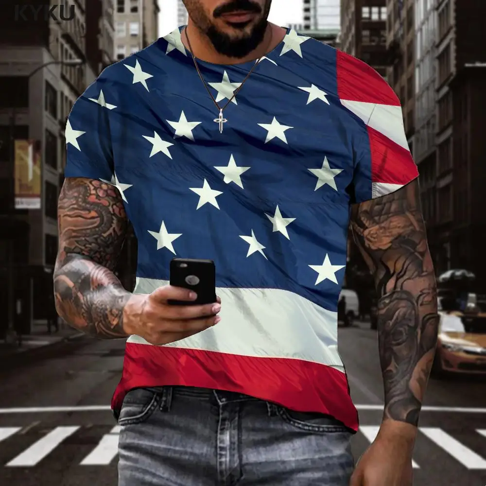 

Футболка мужская с принтом национального флага, в стиле хип-хоп