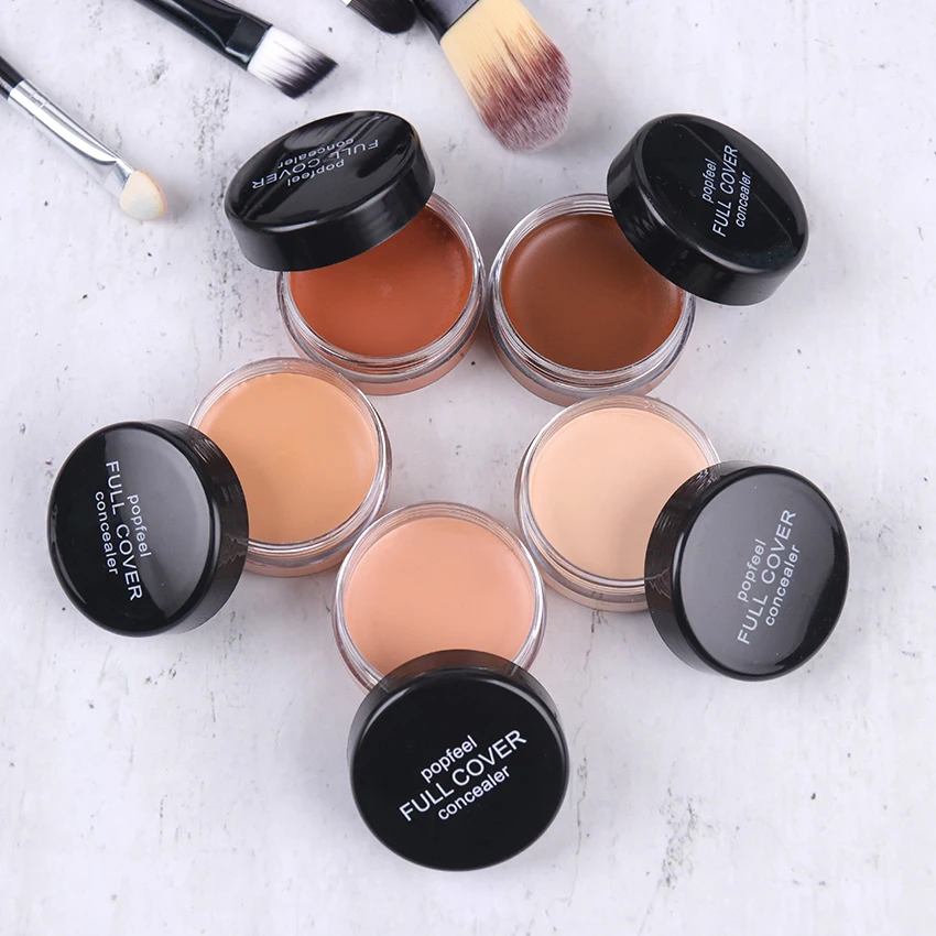 

1PC Professional Full Coverage Flawless Makeup Texture Concealer Foundation Face Eye Lip Cream Concealer Cream Cosmetics