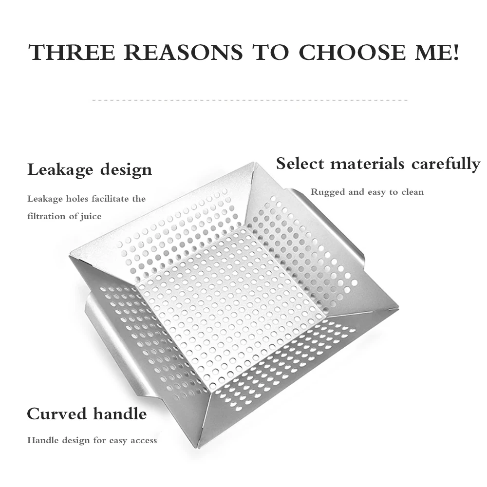 Противень для гриля и барбекю квадратный поднос из нержавеющей стали выпечки