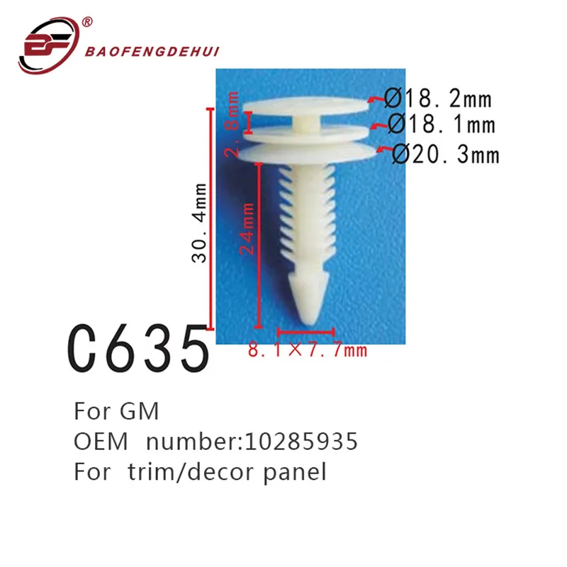 

For GM 10285935 Car Fasteners Clips Auto Trim/decor Panel Screws