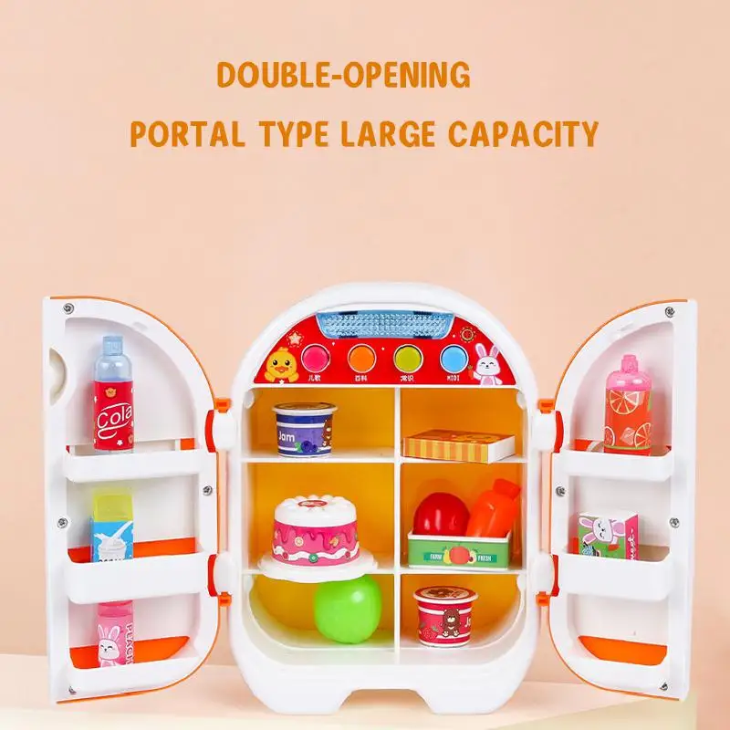 Детская имитация пластиковых небольших приборов волшебный холодильник с