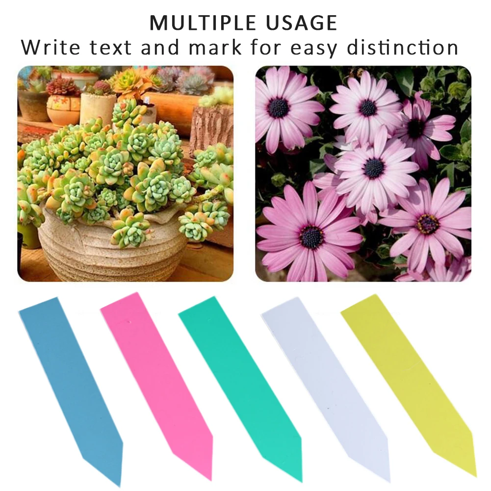 50/100 шт. водонепроницаемые пластиковые бирки для этикеток | Дом и сад