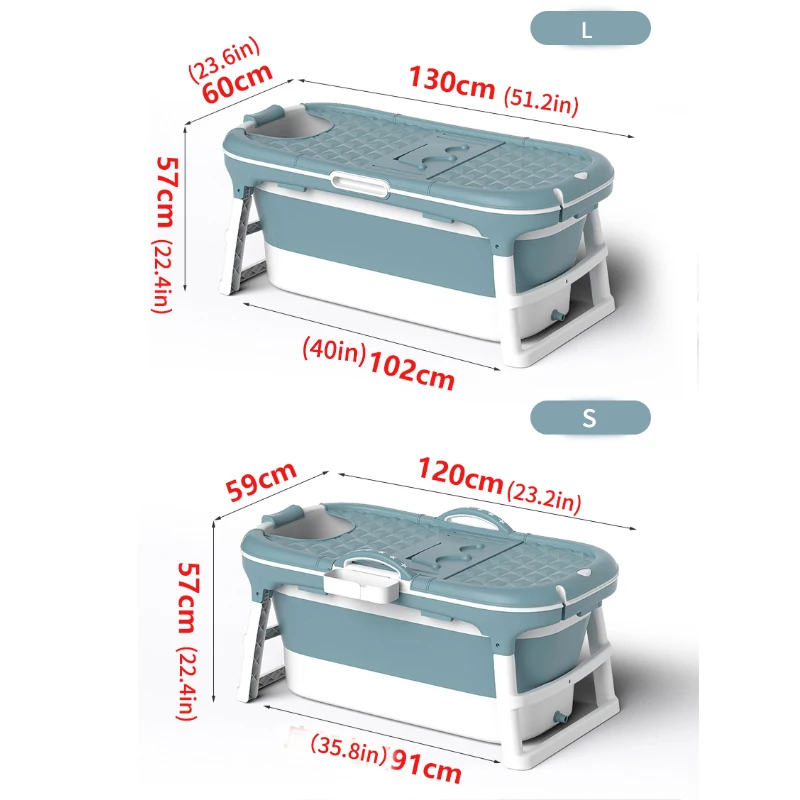

Cordial Shining Folding Adult Bathtub 1.21M Thicken Safety Corfortable Plastic With Lid Household Bath Tub Baby Swimming Pool