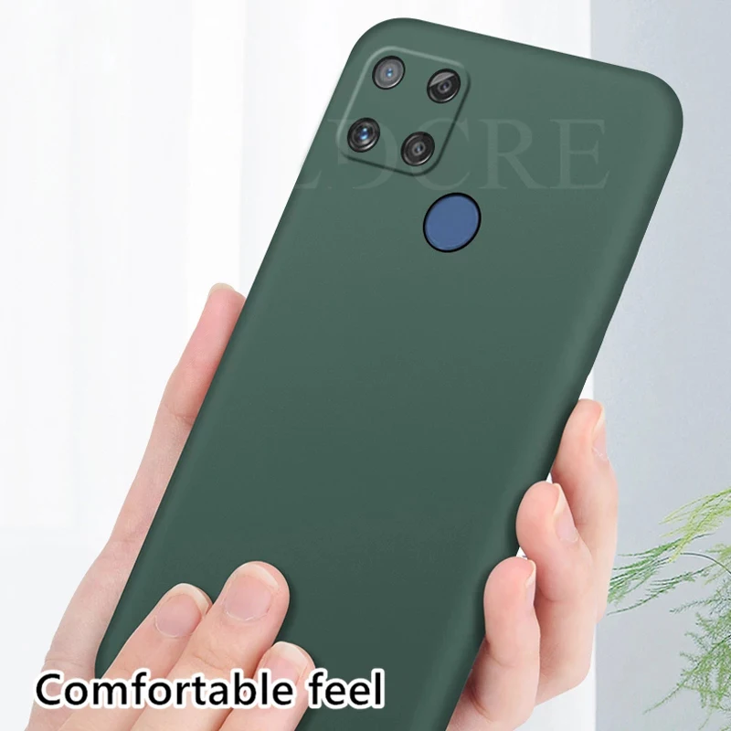 original case for realme c21 case rubber liquid silicone shockproof cover for realme c21 case for realme c15 realme narzo 30a free global shipping