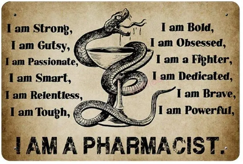 

I Am A Pharmacist Novelty Parking Retro Metal Tin Sign Plaque Poster Wall Decor Art Shabby Chic Gift