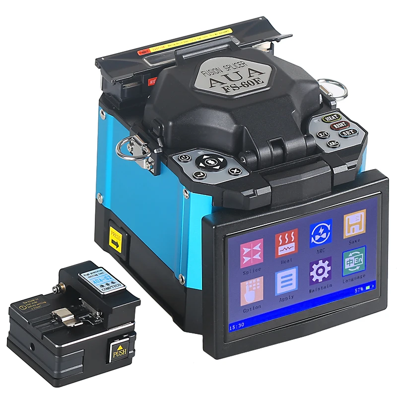 

FS-60E Optical Fiber Fusion Splicer FTTH Fiber Optic Welder Splicing Machine better than Signalfire AI-8C