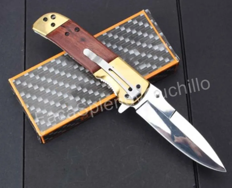 Карманный складной нож Bron DA69 зеркальный полированный 5Cr15MOV клинок тактический