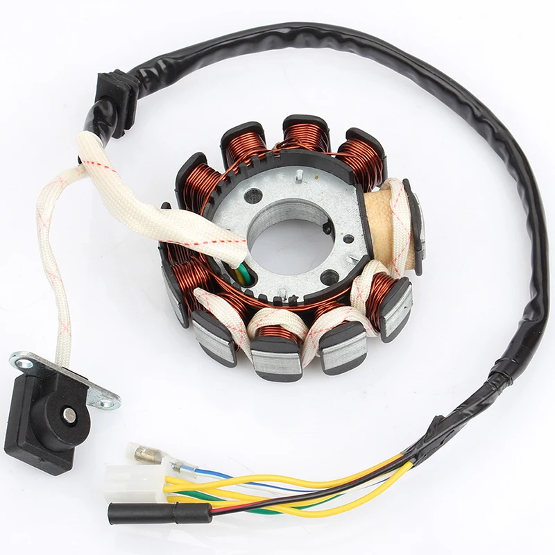 Магнето катушка зажигания статора 11 полюсов для GY6 125cc 150cc Мопед Скутер ATV Quad Go Kart Мотоцикл 152QMI 157QMJ велосипед