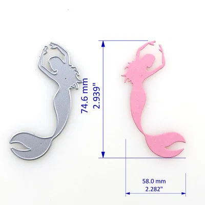 DF Русалка Вырубные штампы для DIY скрапбукинга/фотоальбом декоративное тиснение