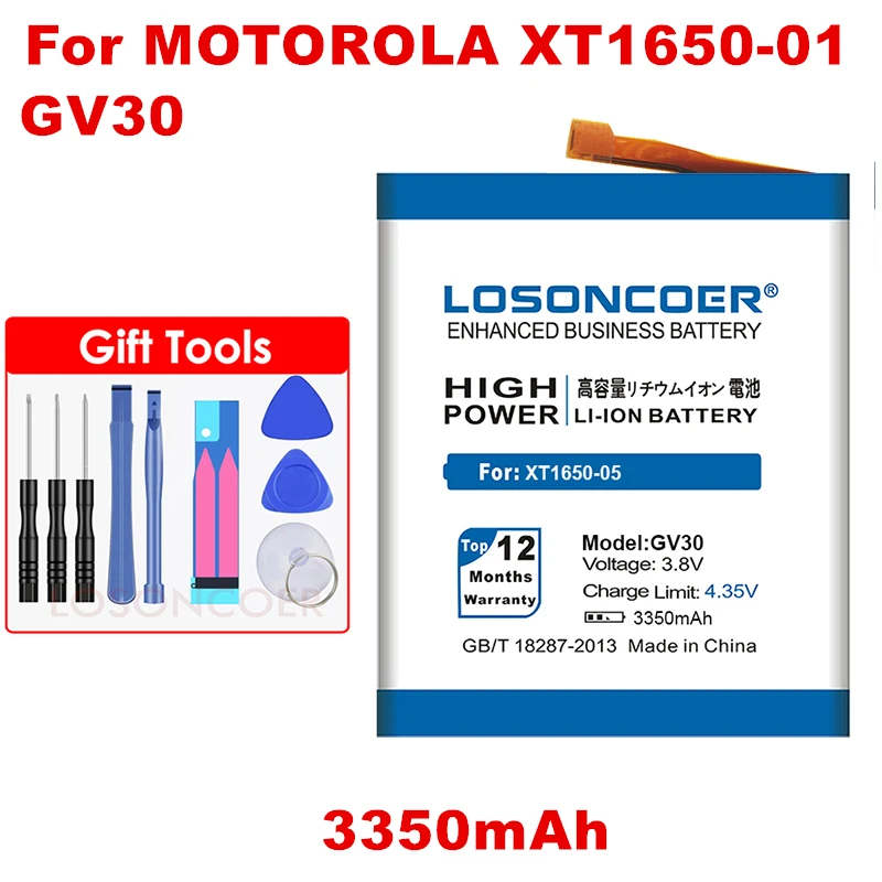 Аккумулятор 3350 мАч GV30 SNN5972A для Motorola Moto Z XT1650-05 XT1650-01 XT1650-03 GV40 для Moto Z Droid Force XT1650-2 SNN5968A