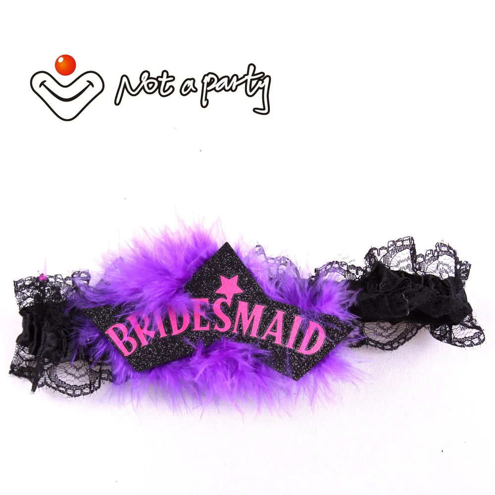 

3pcs feather garters Bachelorette Hen Party girls night out wedding decoation accessories theme party supplies 2021 new design