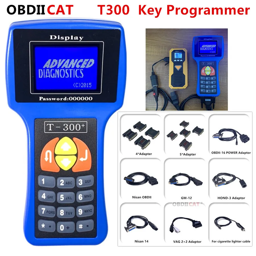 T300 V17.8 английский/испанский Авто ключевой программист Т-код V16.8 DHL Бесплатная