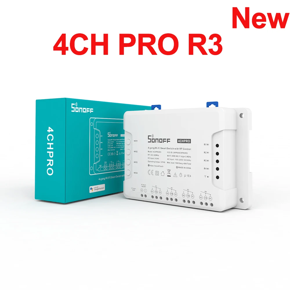 

SONOFF 4CH R3/4CH PRO R3 Умный WiFi-выключатель