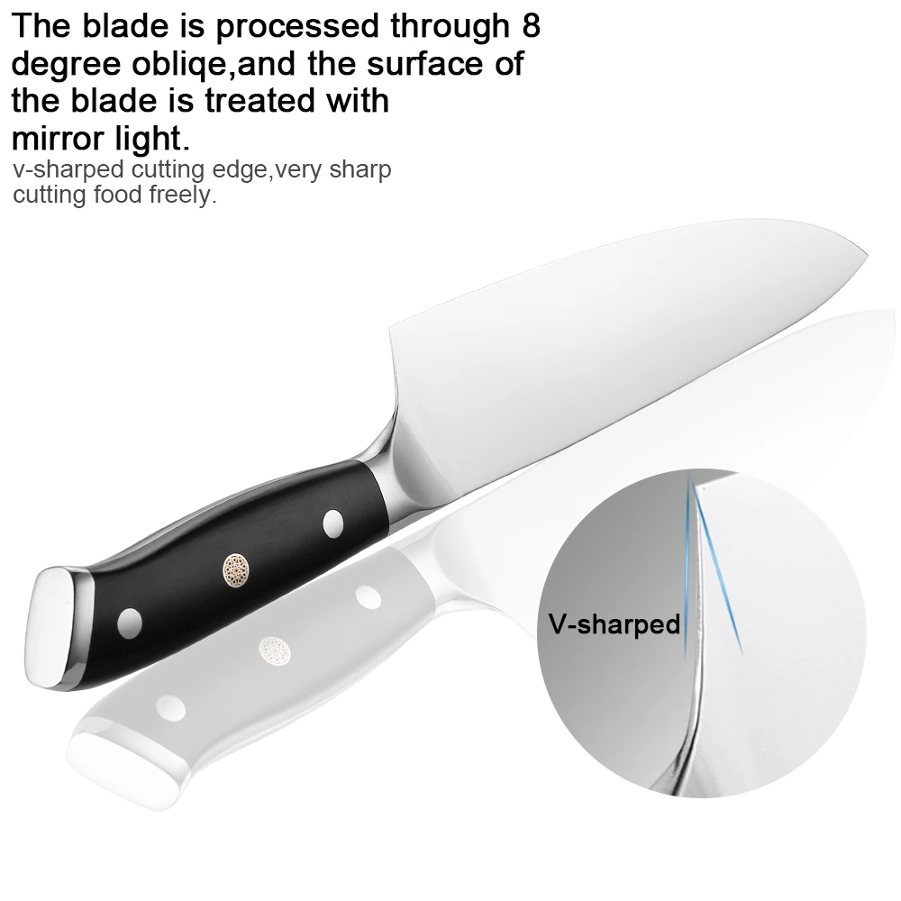 XITUO набор кухонных ножей Супер Немецкий стальной нож шеф повара японский Santoku