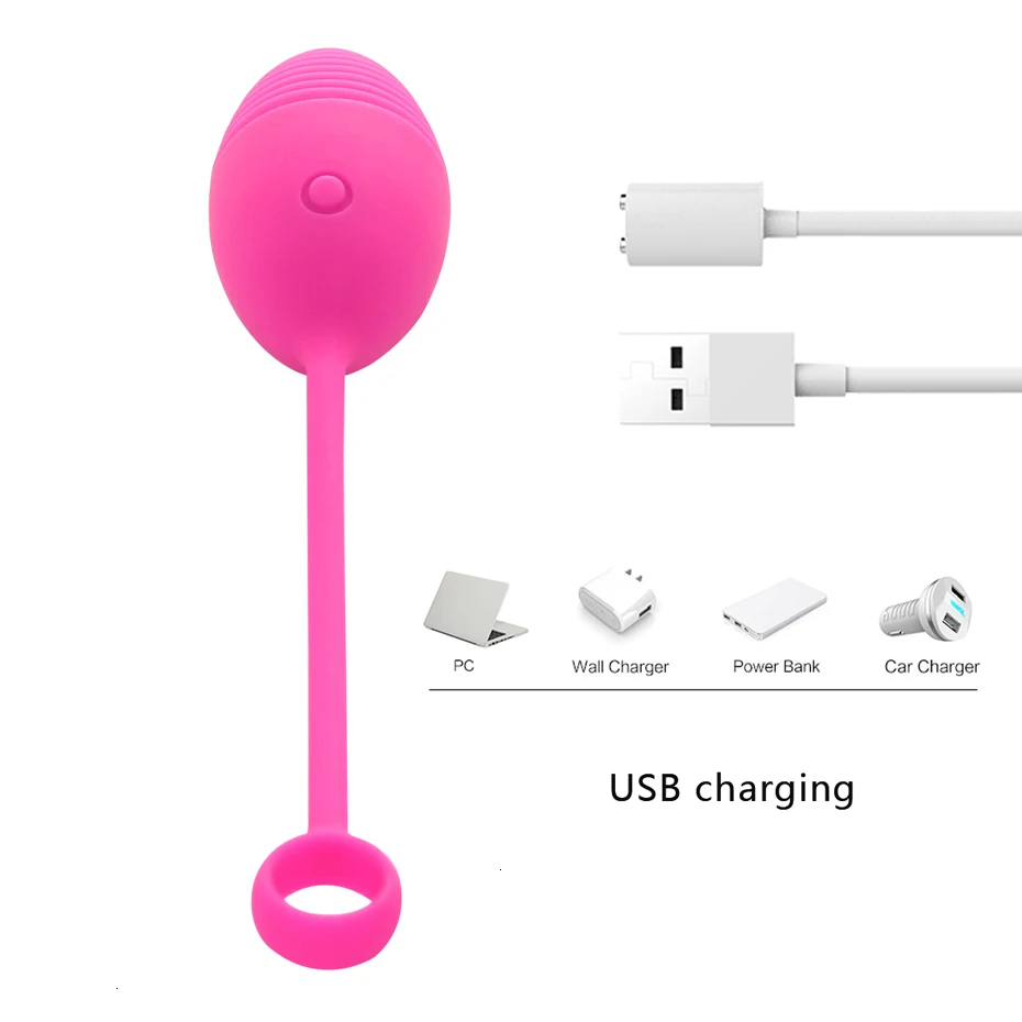 Шарики Бен Ва Кегеля для упражнений вагинальные яйца USB перезаряжаемые мощные