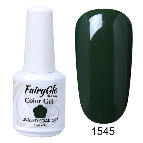 FairyGlo флуоресцентный неоновый УФ-гель для ногтей Дизайн ногтей гель лак замачиваемый Vernis полуперманентный лак для ногтей 15 мл - Цвет: 1545