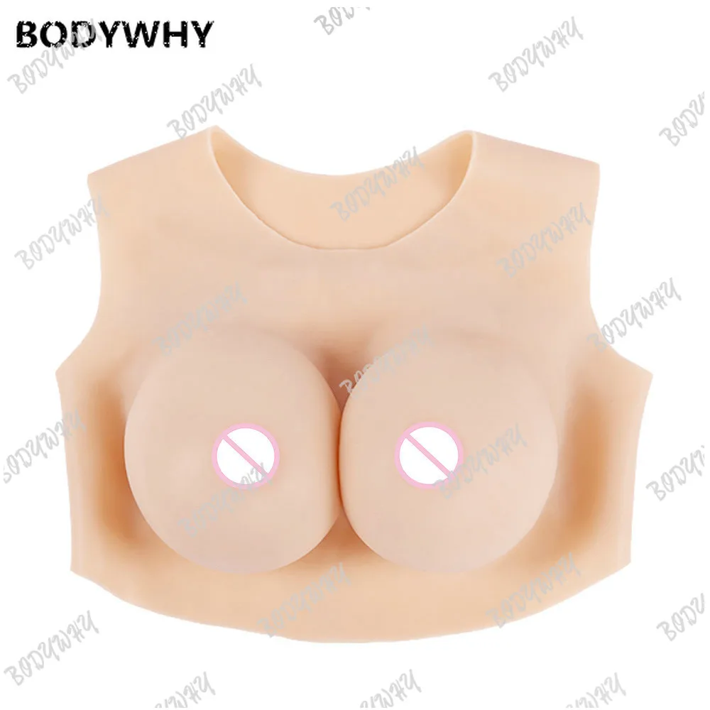 High Rock Silicone Prosthesis Breast Round Neck G Cup Artificial Breast Male Change Female Artificial Breast Factory A of Hair