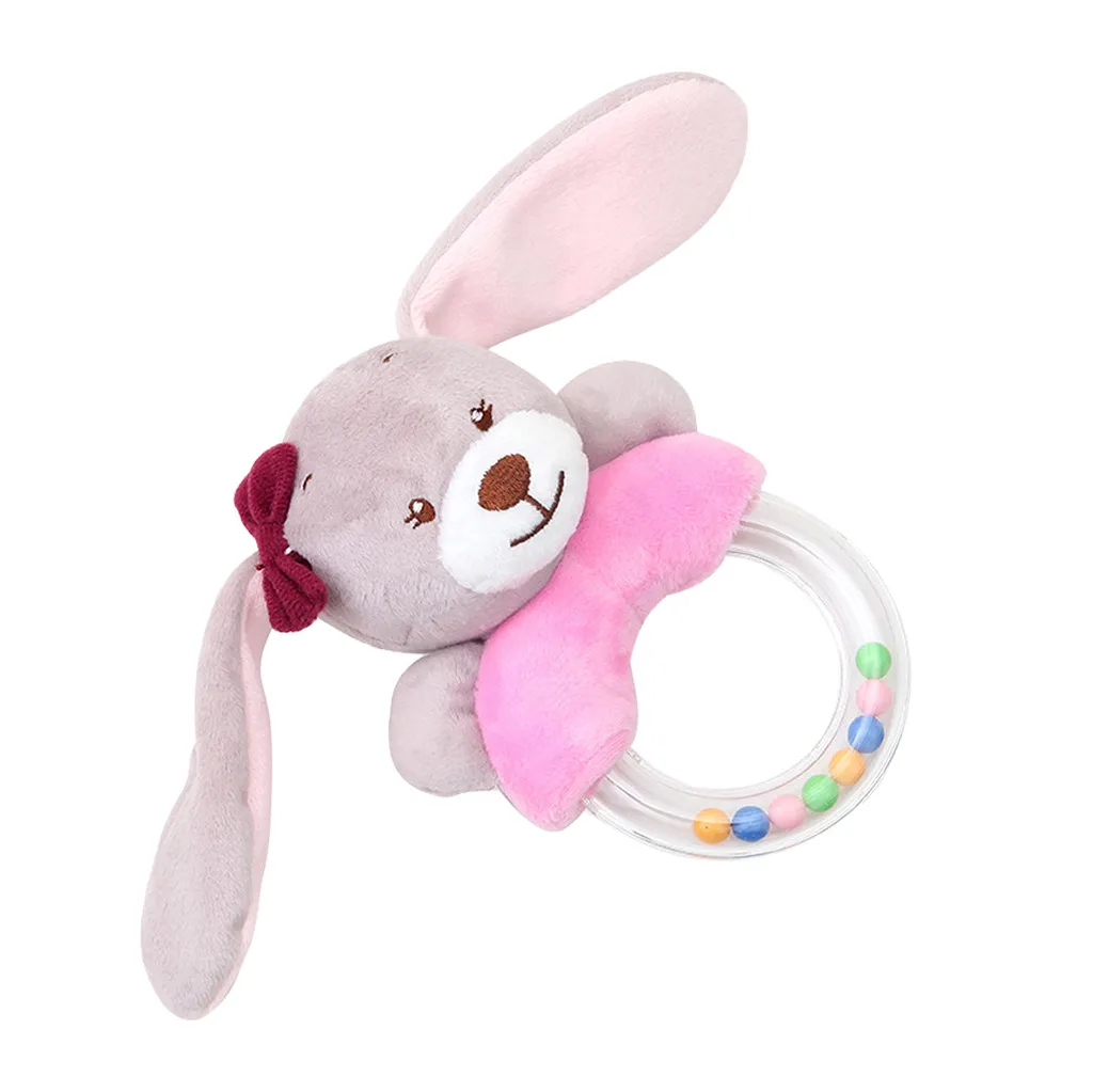 

Baby's Toys Cute Baby Rattle Rabbit Plush Baby Cartoon Toy Education Baby Rattle Baby sleep comfort cartoon animal rattle toys