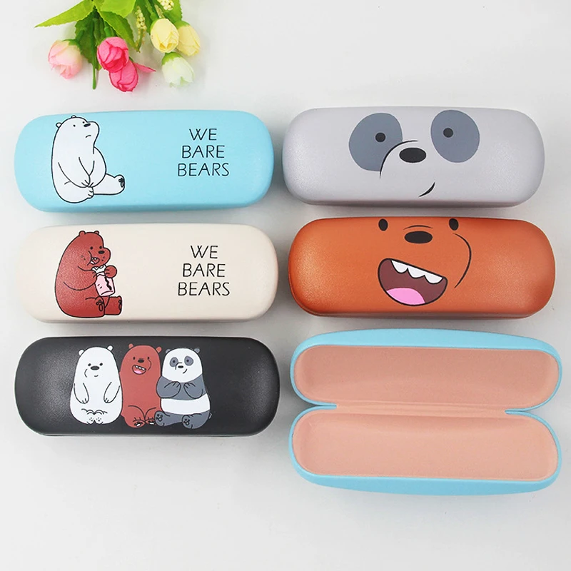 Cartoon Glasses Box Matel Hard Cover Eyeglasses Protector Spectacel Eyewear Case For Women High Quality Student School Cases | Аксессуары