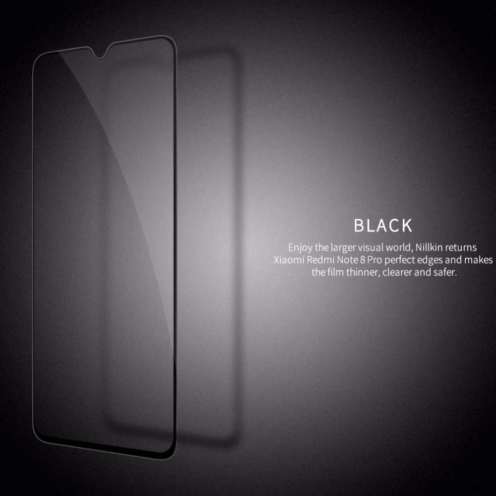 Полное покрытие закаленное стекло протектор экрана для xiaomi redmi note 8 pro глобальная версия NILLKIN Amazing CP+ взрывозащищенное стекло