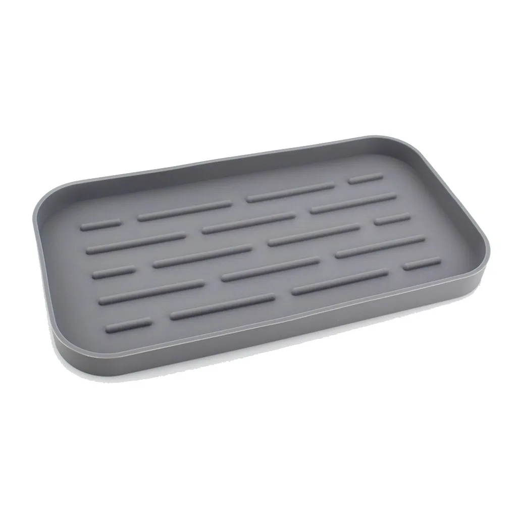 Best selling 2019 products Bar Silicone Outflow Pad Drying Mat Dish Kitchen Thick Counter Deep Grooves Dry support#25 | Дом и сад