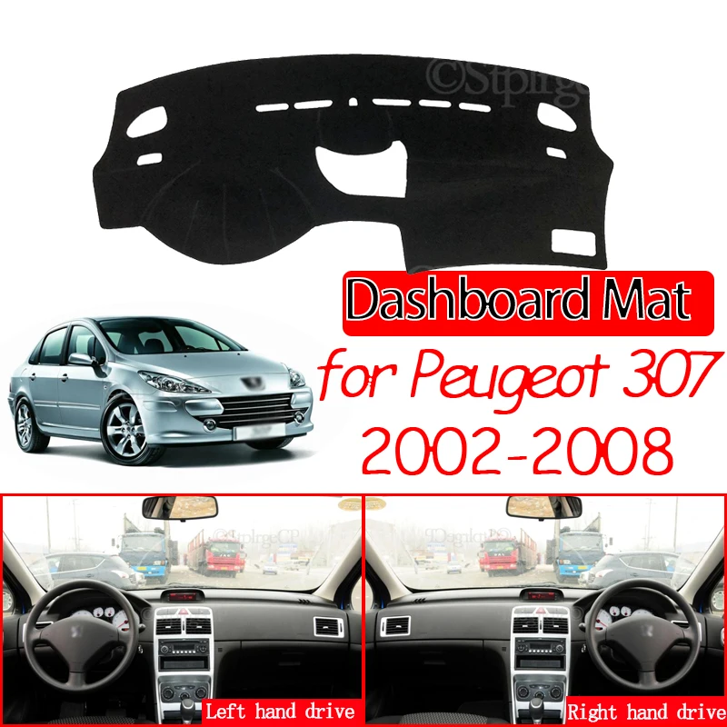 Противоскользящий коврик для приборной панели Peugeot 307 2002 ~ 2008 307sw 307cc защита от