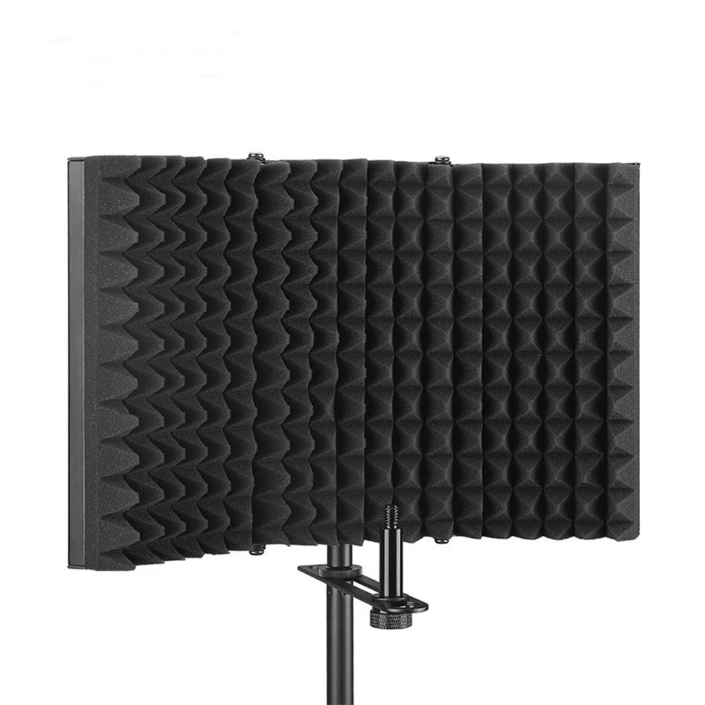 Foldable Microphone Isolation Foams Panel for Recording Live Broadcast Accessories | Электроника