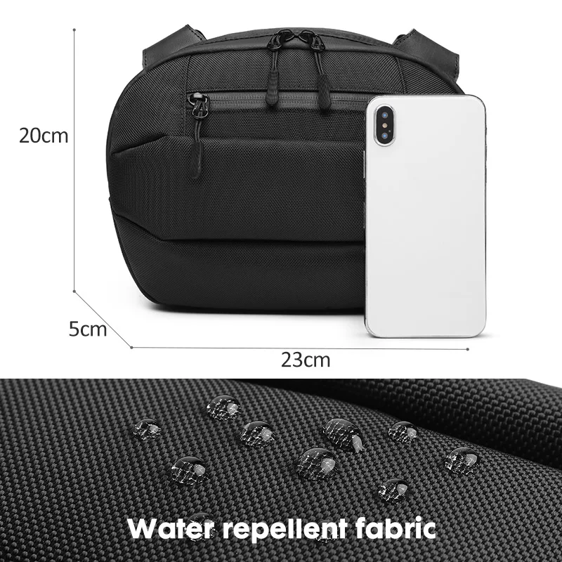 

OZUKO New Waterproof Men Shoulder Bag USB Charging Fashion Male Messenger Bags for Teenage Light Weight Travel Bag Mochila