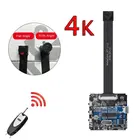 Сетевая миниатюрная IP-камера 4K HD сделай сам, Wi-Fi, P2P, с модулем беспроводной камеры, активацией движением, видеорегистратор с небольшим ночным видением
