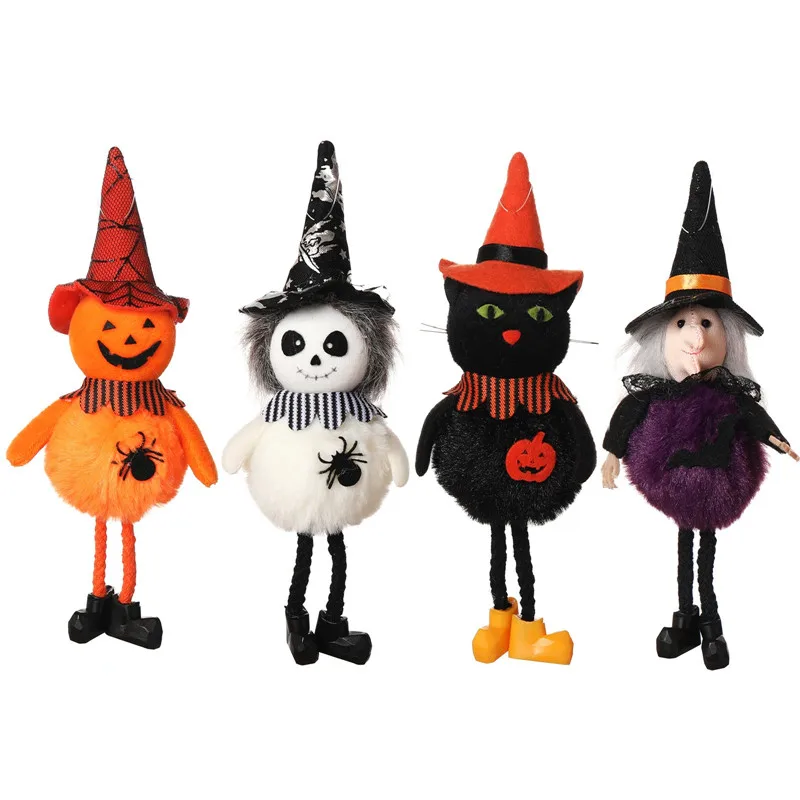 

Hallowen Pumpkin Ghost Doll Halloween Home Event Party Decoration Props Flying Witch Pendant Hanging Toys Halloween Decoration