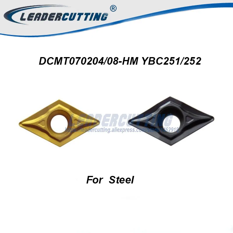 DCMT070204 HM DCMT070208 DCMT11T304 YBC251 YBC252 * 10 шт. нож ZCC поворотные твердосплавные вкладыши