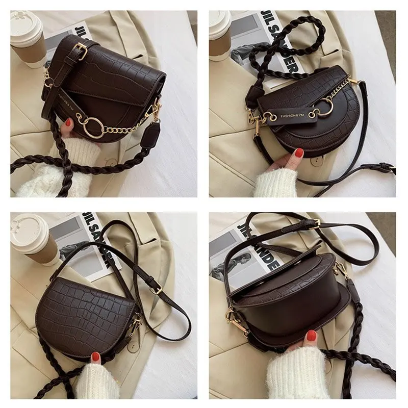 

Retro Women Leather Messenger Bags Handbags New Women Bags Brand Designer Shoulder Bag Female Crossbody Bag for Girls Sac A Main