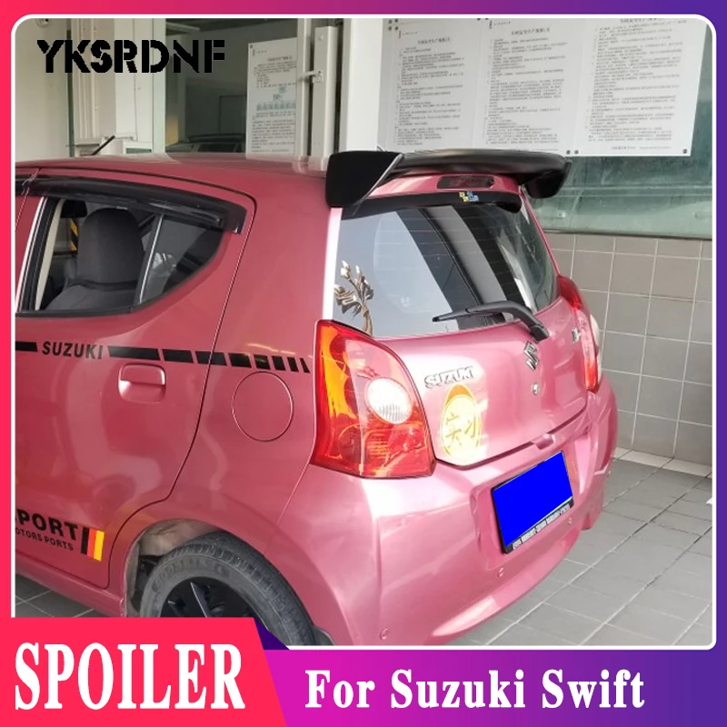 

Спойлер YKSRDNF для Suzuki Swift B 2008-2015, неокрашенный АБС-пластик задний спойлер на крыло, крышу