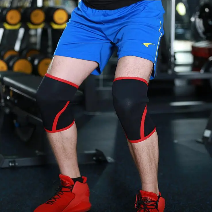 

7mm Neoprene Weightlifting Sport Knee Pads Compression Powerlifting Squat Gym Training Knee Support Protector Basketball Kneepad