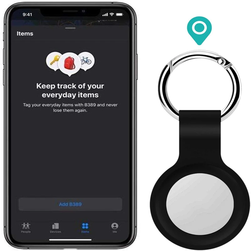 

Защитный чехол из жидкого силикона для Apple Airtag, подвесной брелок, локатор, трекер, портативный крючок для Airtag, чехол