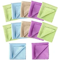 12 pcs fish scale microfiber polishing cloth fish scale cleaning cloth super absorbent non marking glass cleaning random color