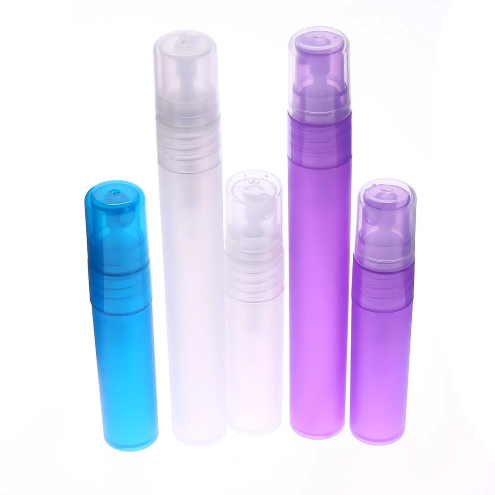 

5pcs Refillable Empty Perfume Atomizer 5ml 10ml Colorful Bottle, Portable Mist Mini Travel Atomizer Empty Perfume Spray Bottle
