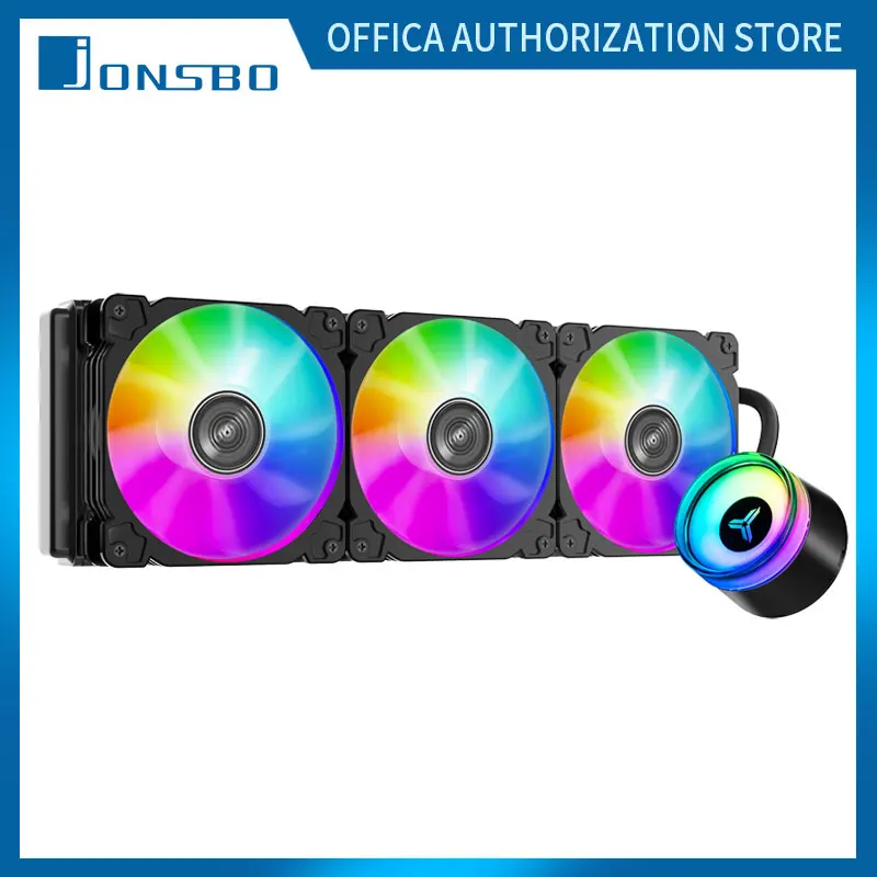 

Jonsbo TW4-360 PRO все-в-одном Процессор водяного охлаждения радиатора 4PIN PWM интеллигентая (ый) Скорость правила 12 см светодиодный бесшумный вентиля...