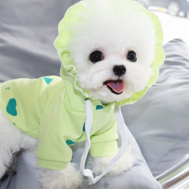Новинка 2020 одежда для собак толстовка с капюшоном зимняя теплая Милая маленьких