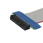 Лидер продаж, PCI-E Express 1X4X переходник с разъемом, адаптер-удлинитель для графической карты, удлинитель с ленточным адаптером, кабель, новинка 2021