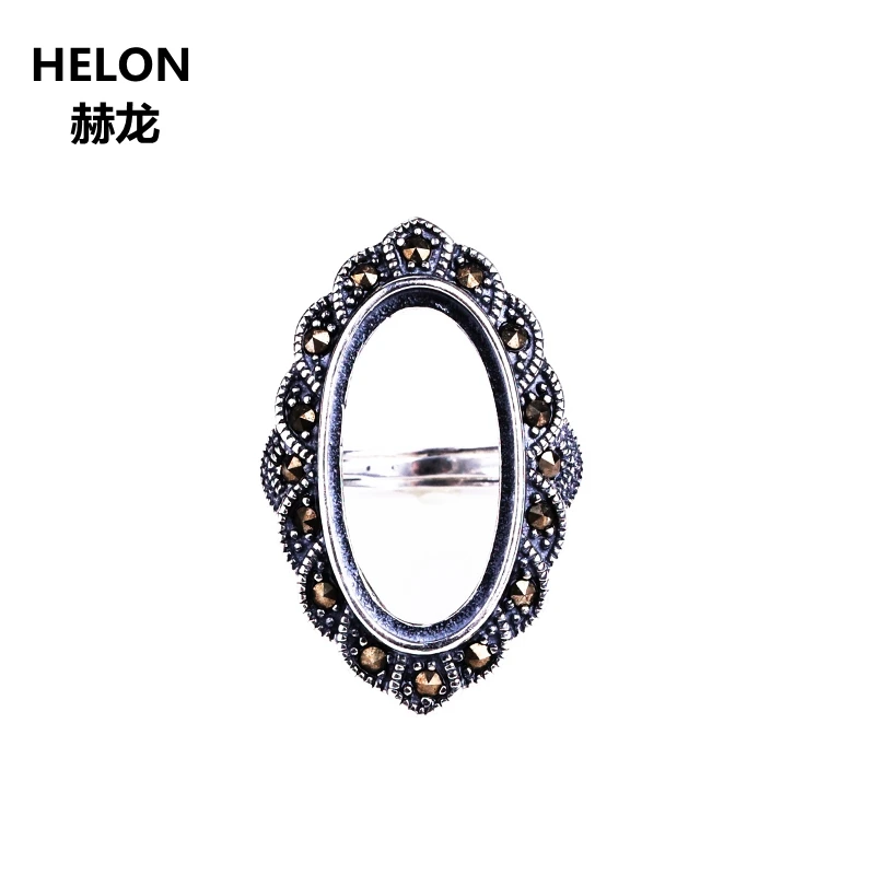 

Женское Обручальное кольцо из серебра 925 пробы с овальным кабошоном 11x21 мм