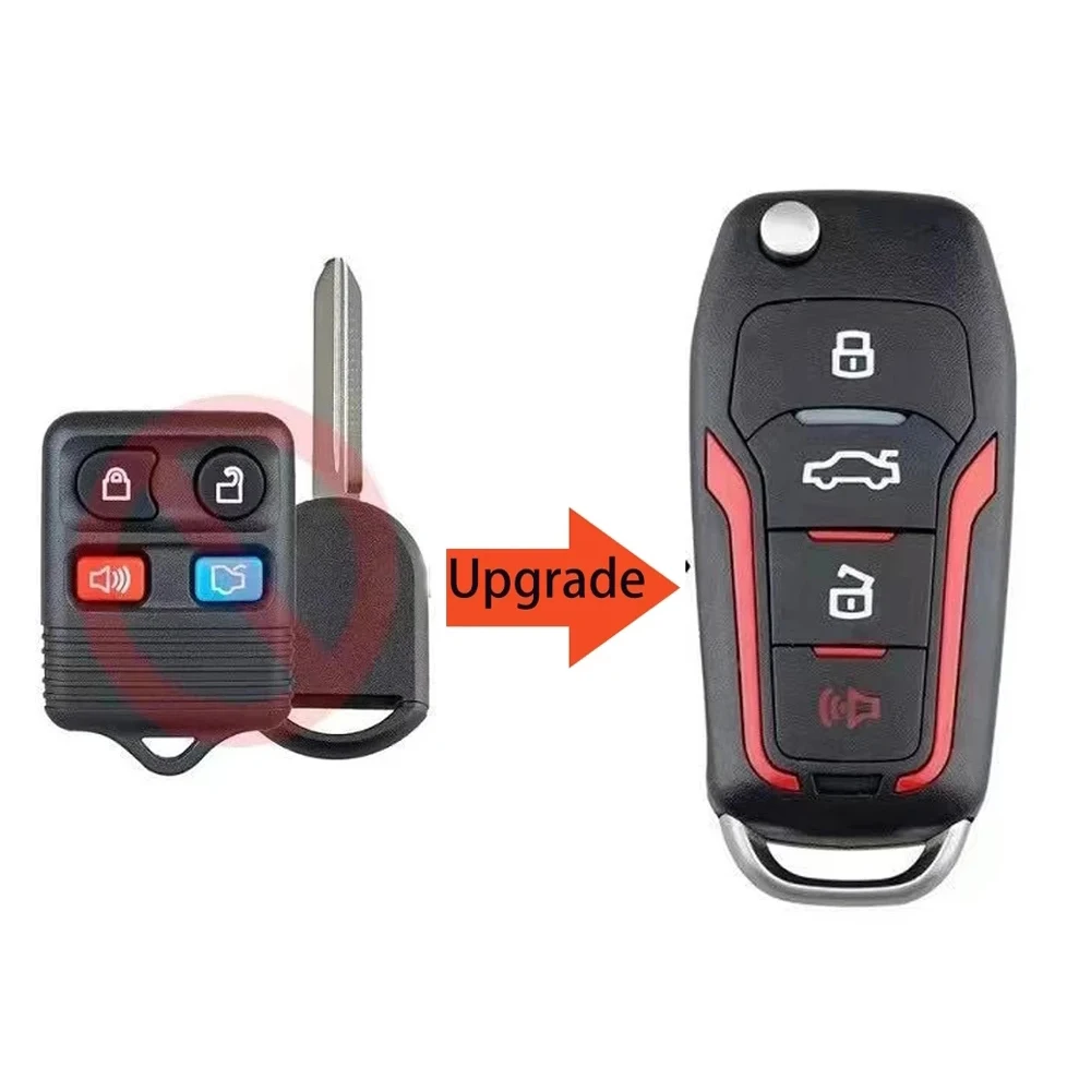 OkeyTech 315Mhz Modified Car Remote Key For Ford Explorer Focus Edge Escape Ranger Mustang Flex for Mercury 4D63 Chip CWTWB1U331 |