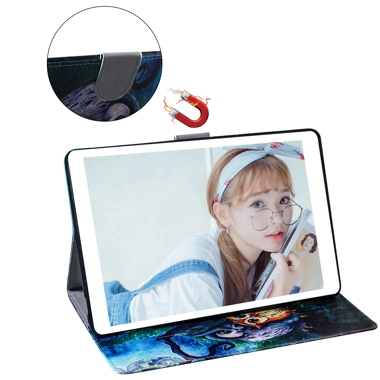 Для Apple ipad Pro 11 &quotЧехлы панда Тигр Лев PU кожаный чехол кошелек для 2018 A1934