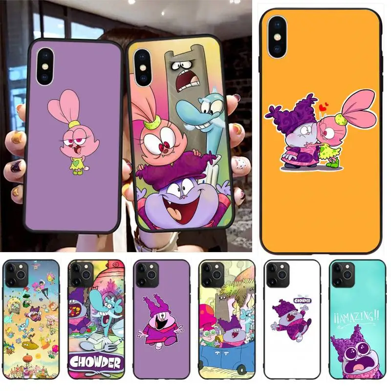 

Cartoon movie Chowder Custom Soft Phone Case for iPhone 11 pro XS MAX 8 7 6 6S Plus X 5S SE 2020 XR case