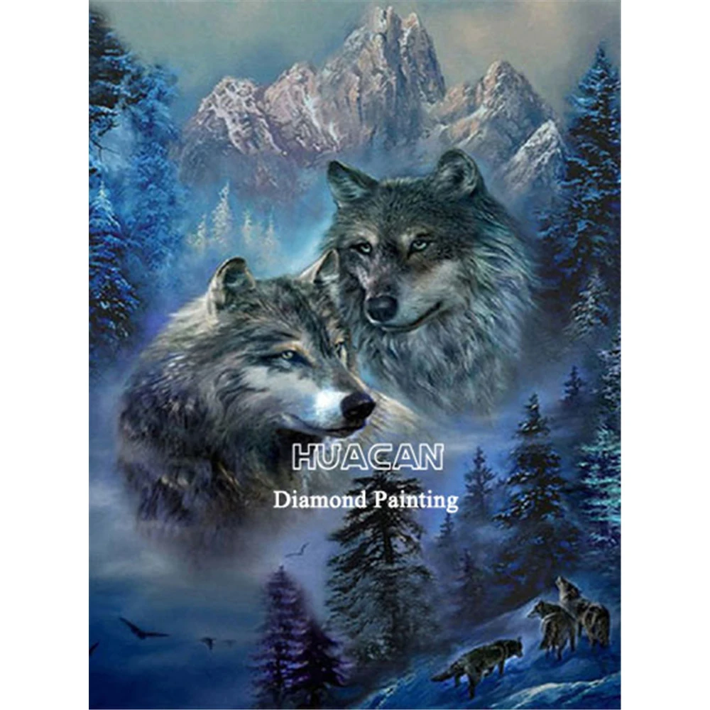 

Набор для алмазной вышивки «волк», Алмазная мозаика «сделай сам» с животными, рождественский подарок, домашний декор, картина для интерьера
