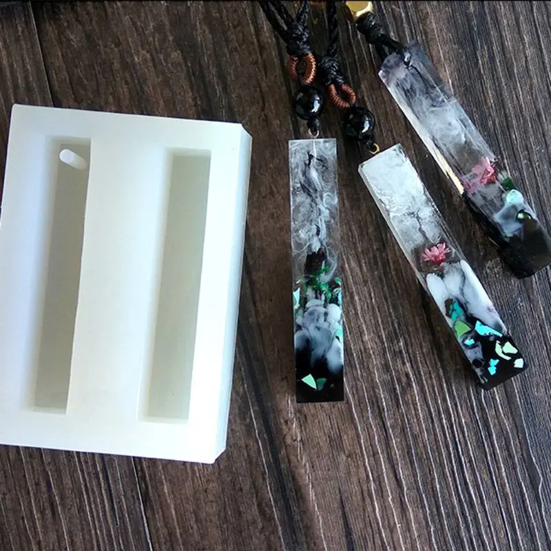 

Rectangle Bar Resin Silicone Mold Epoxy Resin DIY Pendant Making Jewelry Tools