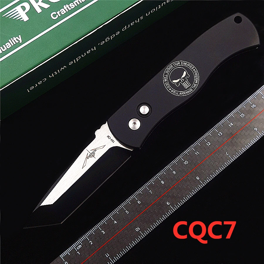 Складной нож EMERSON PROTECH CQC7 Танто автоматический тактический карманный Мультитул