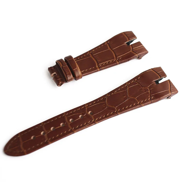 Black dark blue 26mm Genuine Leather watchband strap special for Roger Dubuis EXCALIBUR series bracelet